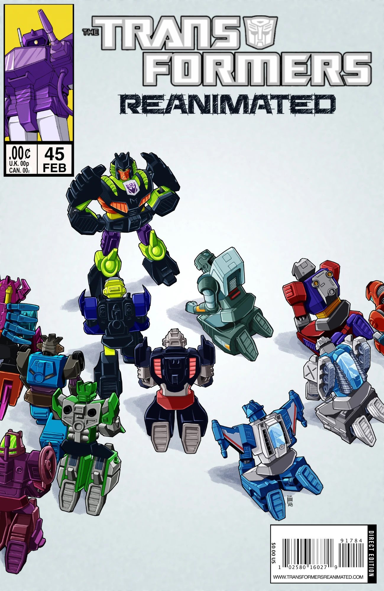 Transformers comic cover with skyquake