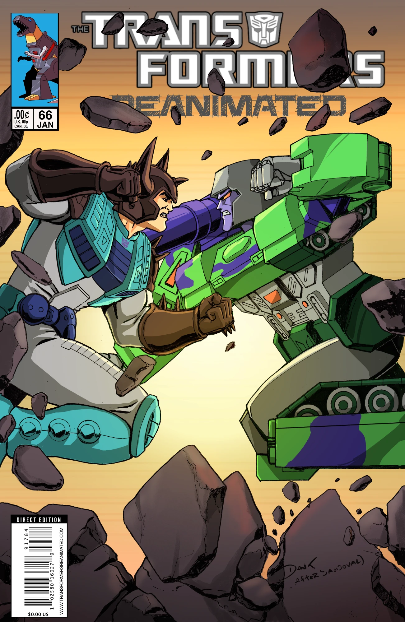 Transformers REANIMATED Cover 66 with Pretender Shell Starscream and G2 Megatron